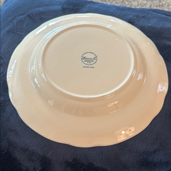 Franciscan Dessert Rose 11” Dinner Plate England Pink Floral vintage plt 5 - Picture 2 of 3